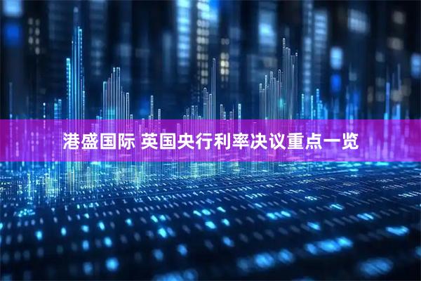 港盛国际 英国央行利率决议重点一览